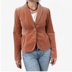J Crew Velvet Rust Blazer